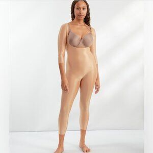 Spanx Suit Your Fancy Open-Bust 3/4 Sleeve Catsuit